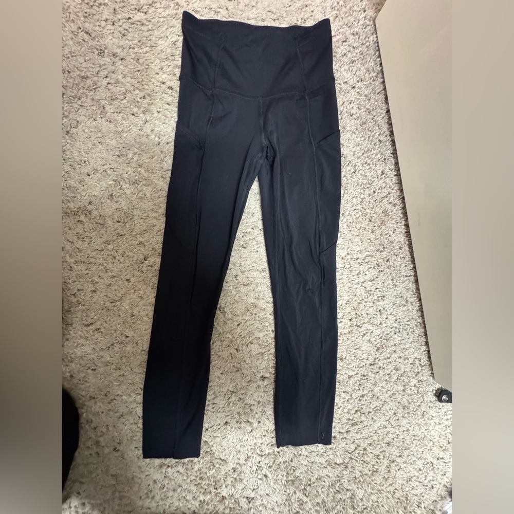 Lululemon Black High-Waisted Leggings W/pockets